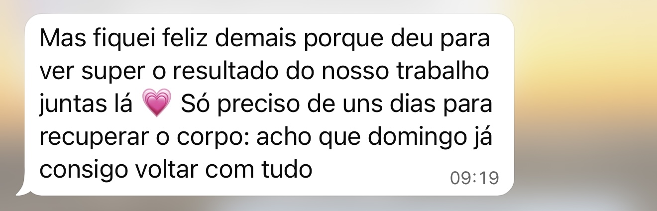 Depoimento de aluna