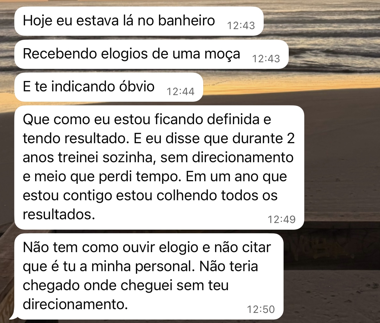 Depoimento de aluna