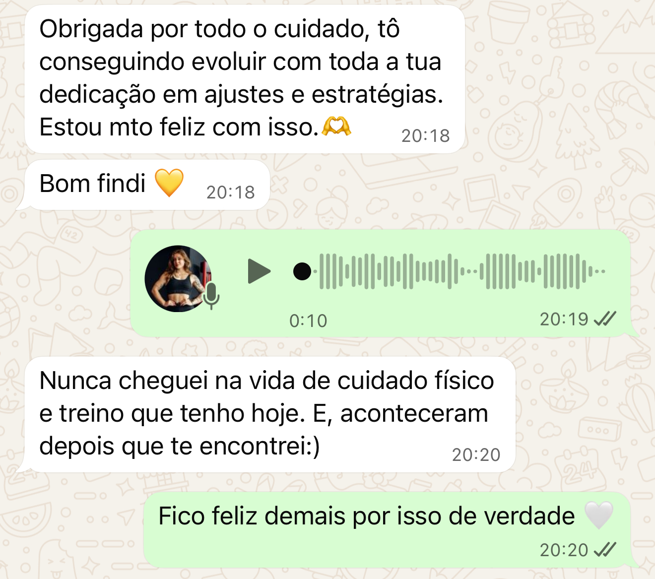 Depoimento de aluna